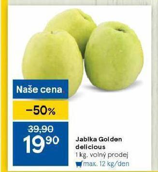 Tesco Jablka golden delicious nabídka