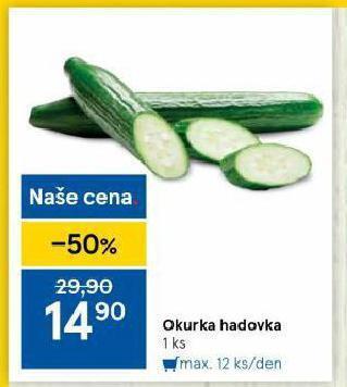 Tesco Okurka hadovka nabídka