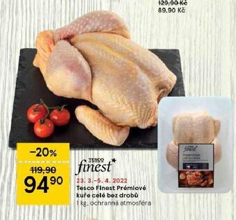 Tesco Prémiové kuře celé bez drobů nabídka