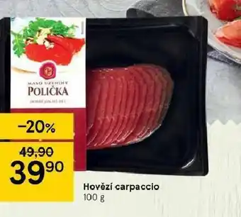 Tesco Hovězí carpacio nabídka