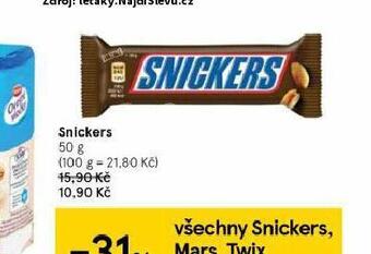 Tesco Snickers nabídka
