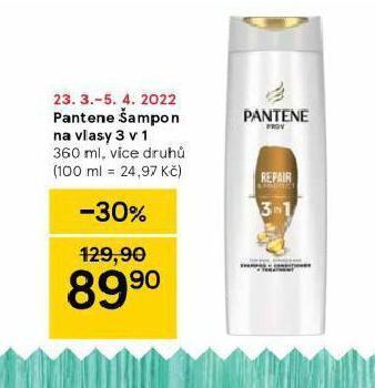 Tesco Pantene šampon nabídka
