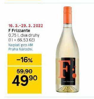 Tesco F frizzante nabídka