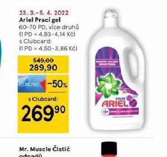 Tesco Ariel prací gel nabídka
