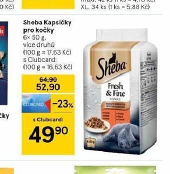 Tesco Sheba kapsičky pro kočky nabídka