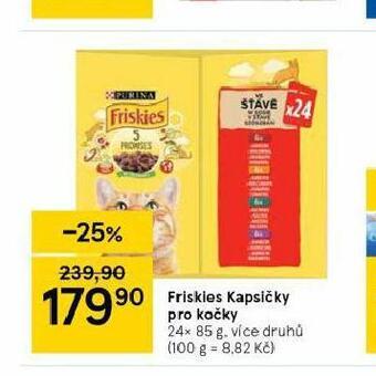 Tesco Friskies kapsičky pro kočky nabídka