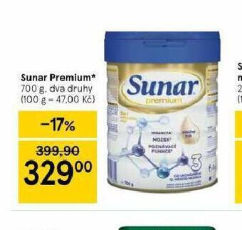 Tesco Sunar premium nabídka