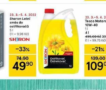 Tesco Sheron letní směs do ostřikovačů nabídka