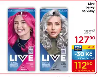 TOP drogerie Live barvy na vlasy nabídka