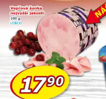 ESO MARKET Vepřová šunka nejvyšší jakosti 100g nabídka