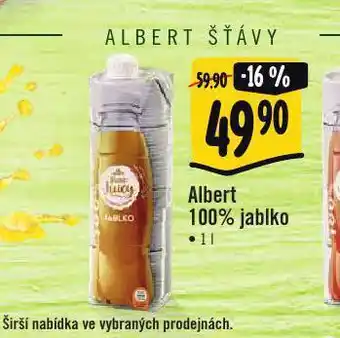 Jip Albert 100% jablko nabídka