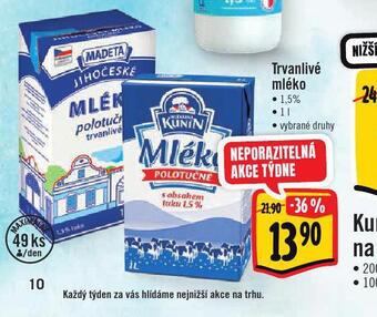 Jip Trvanlivé mléko 1,5% nabídka