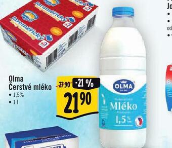 Jip Olma čerstvé mléko 1,5% nabídka