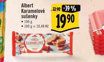Albert karamelové sušenky