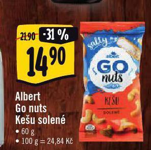 Jip Albert go nuts kešu solené nabídka