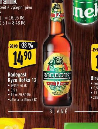 Pivo radegast ryze hořká 12