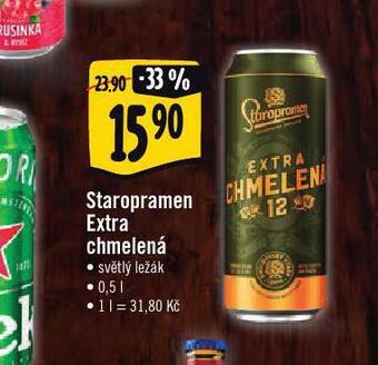 Jip Pivo staropramen extra chmelená nabídka
