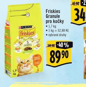 Jip Friskies granule pro kočky nabídka