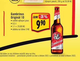 Jip Pivo gambrinus originál 10 nabídka
