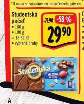 Albert Studentská pečeť nabídka