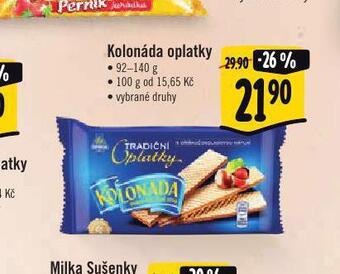 Albert Kolonáda oplatky nabídka