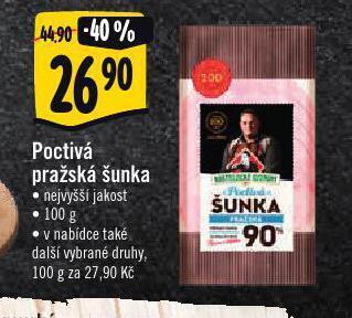 Albert Poctivá pražská šunka nabídka