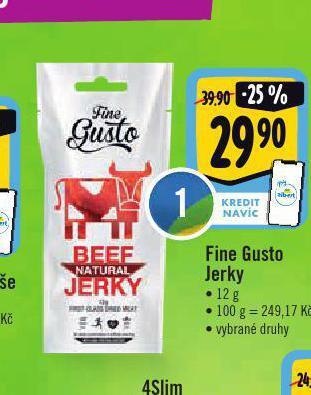 Albert Fine gusto jerky nabídka
