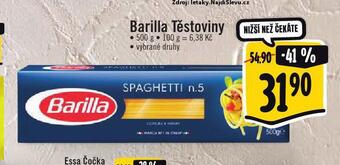Albert Barilla těstoviny nabídka