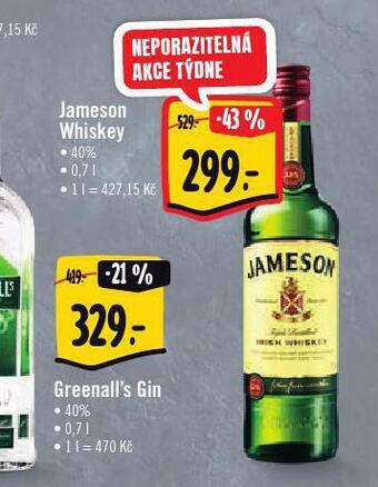 Albert Jameson whiskey nabídka