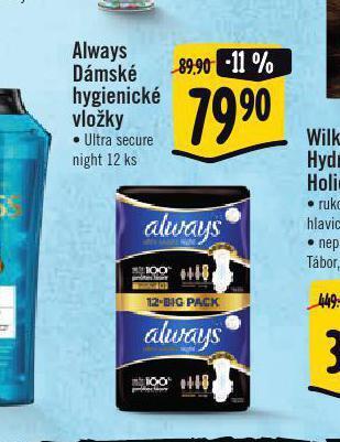 Albert Always dámské vložky nabídka