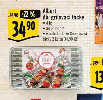 Albert Alu grilovací tácky nabídka
