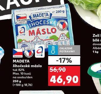 Kaufland Madeta jihočeské máslo nabídka
