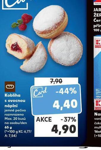Kaufland Kobliha s ovocnou náplní nabídka
