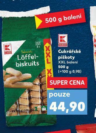 Kaufland Cukrářské piškoty nabídka