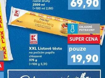 Kaufland Xxl listové těsto nabídka