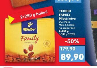 Kaufland Tchibo family mletá káva nabídka