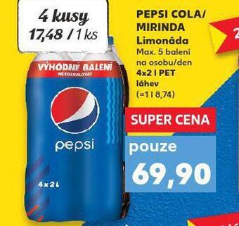 Kaufland Pepsi cola / mirinda nabídka