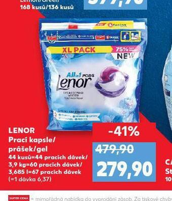 Kaufland Lenor prací prostředek nabídka