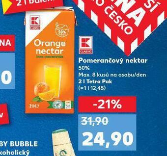 Kaufland Pomerančový nektar nabídka