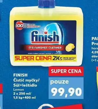 Kaufland Finish čistič myčky / sůl + leštidlo nabídka