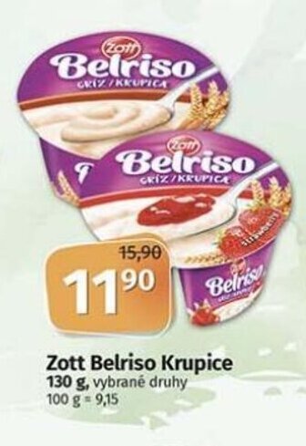 Coop Zott Belriso Krupice 130g nabídka