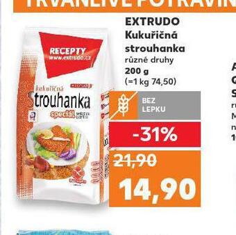 Kaufland Extrudo kukuřičná strouhanka nabídka