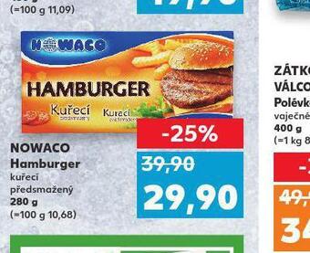 Kaufland Nowaco hamburger nabídka