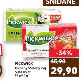 Kaufland Pickwick čaj nabídka