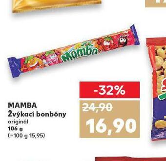Kaufland Mamba žvýkací bonbóny nabídka