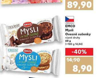 Kaufland Emco mysli ovesné sušenky nabídka