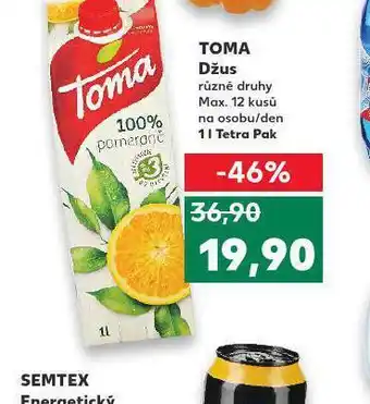 Kaufland Toma džus nabídka