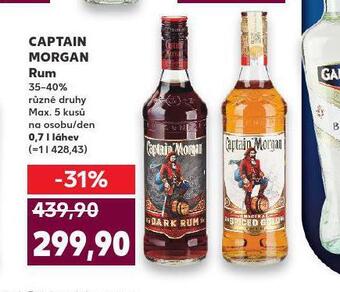 Kaufland Captain morgan rum nabídka