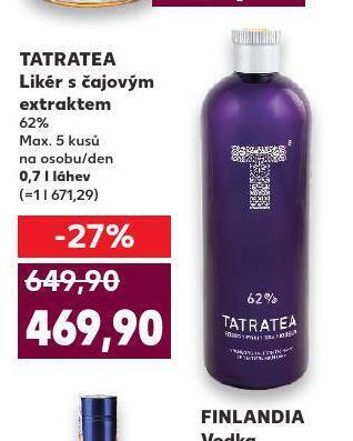 Kaufland Tatratea nabídka