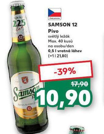 Kaufland Pivo samson 12 nabídka